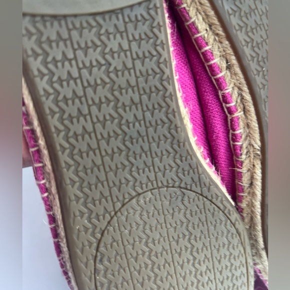 Michael Kors Mathilde  pink Espadrille Heavy Canvas size 8.5 - Picture 7 of 9